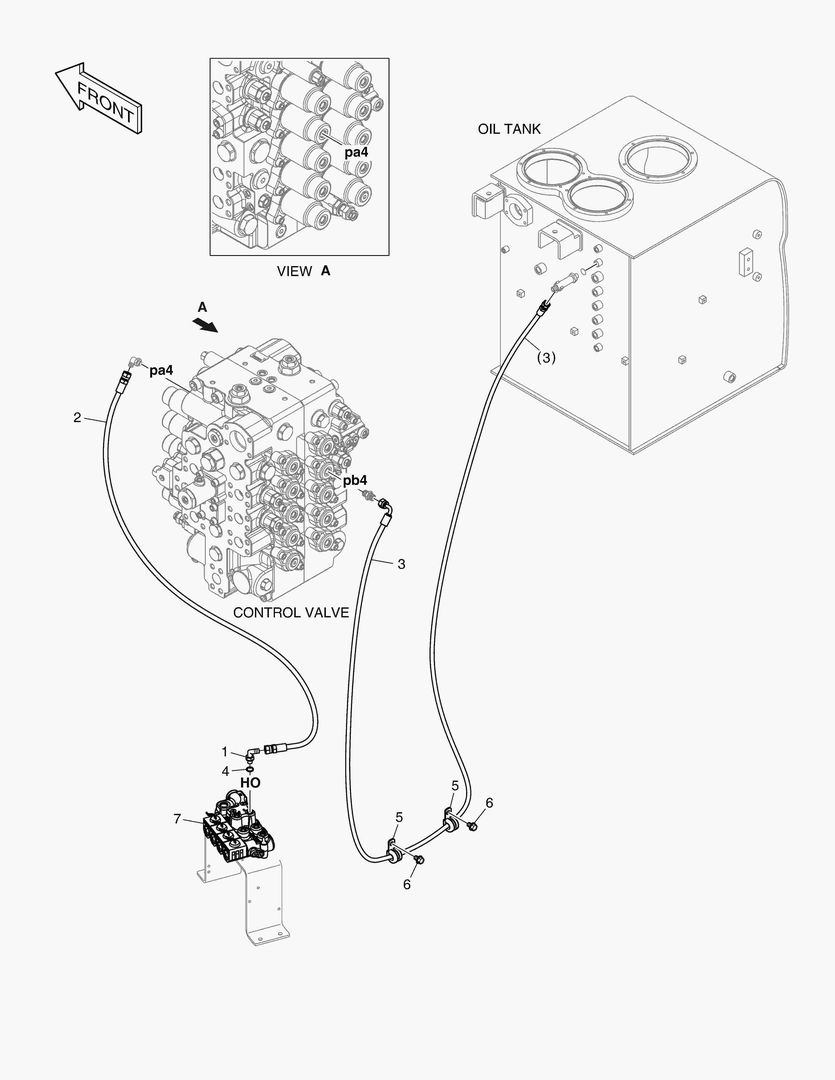 ТРУБОПРОВОД СЕРВОУПРАВЛЕНИЯ - ОДИН ПУТЬ