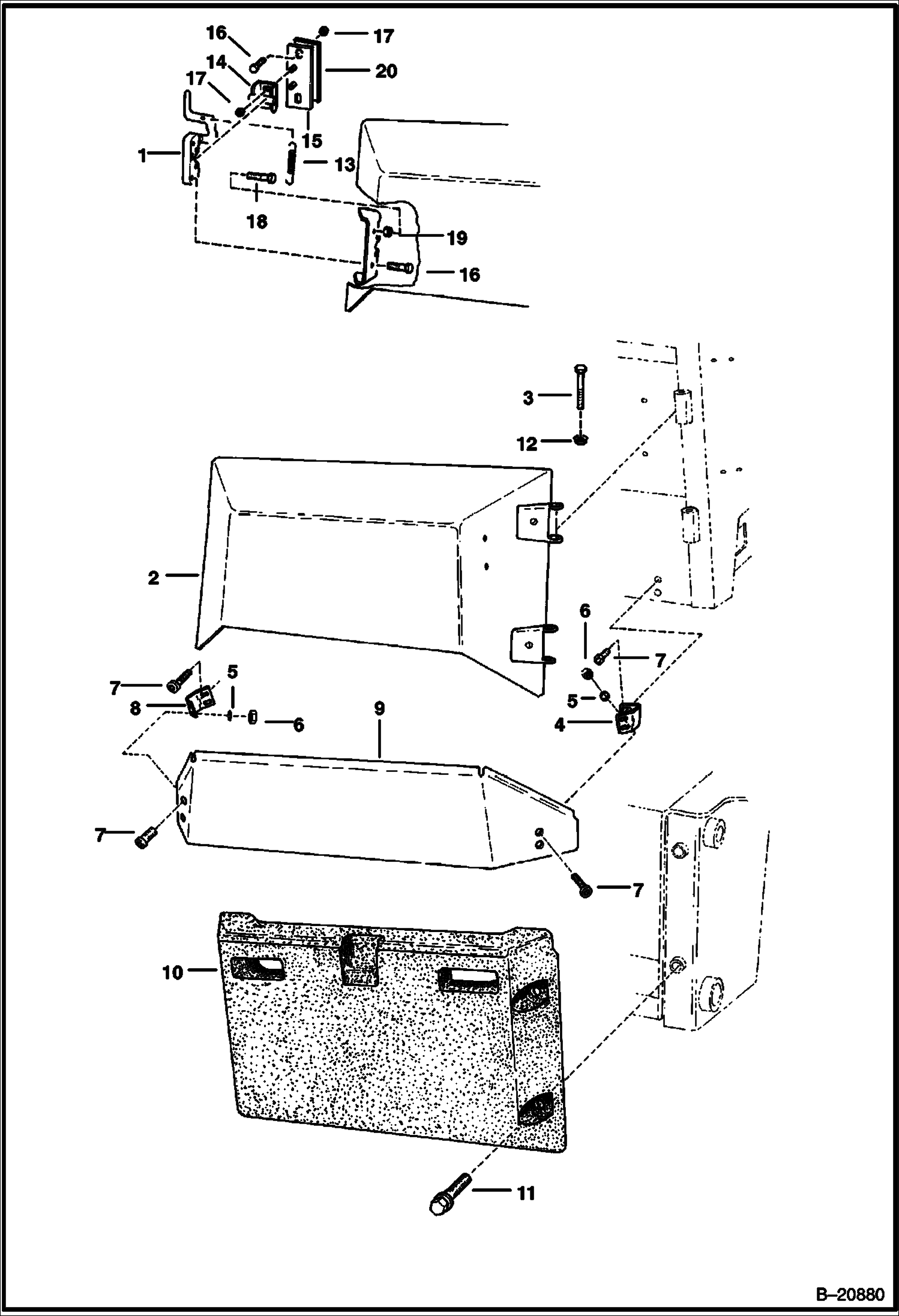 ЗАДНЯЯ ДВЕРЬ В СБОРЕ (СЕРИЙНЫЙ НОМЕР 12384 И НИЖЕ)
