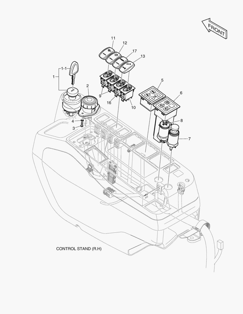 ЭЛЕКТРИЧЕСКИЕ ЗАПЧАСТИ - ПУЛЬТ УПРАВЛЕНИЯ(СИСТЕМА ЗАЩИТЫ ПРИ ОПРОКИДЫВАНИИ)