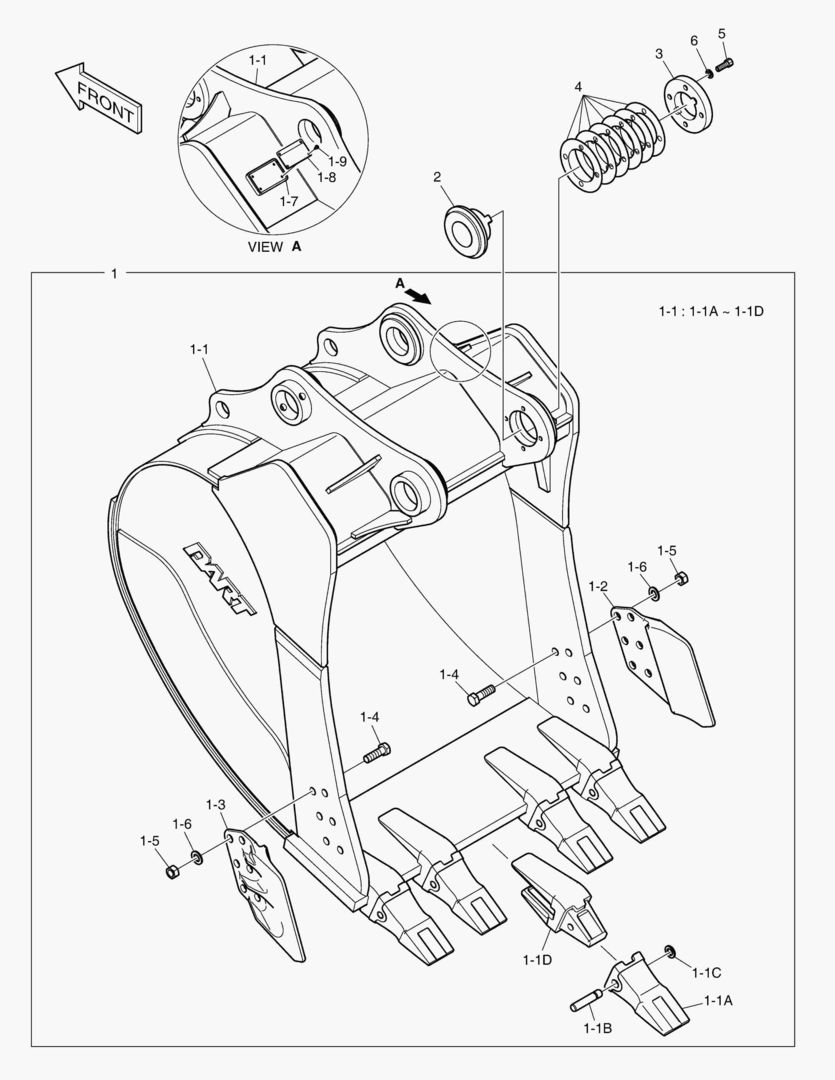 6940 BUCKET ASS`Y - 1.42mВі(48`) - H.D