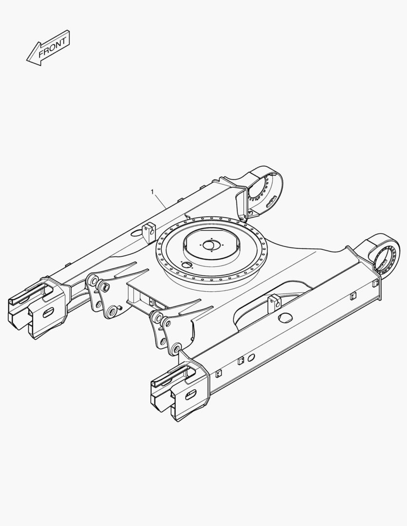 Схема РАМА ГУСЕНИЦЫ-КОРОТКАЯ(БУЛЬДОЗЕР)