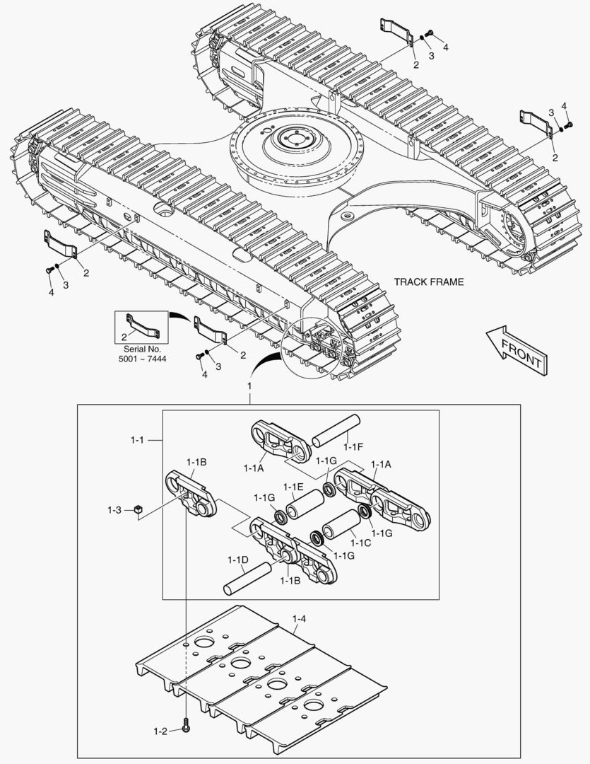 Спецтехника 6420 TRACK SHOE-600G(DOUBLE GROUSER) [5001~8704]