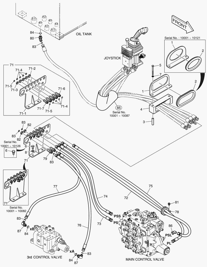 ТРУБОПРОВОД СЕРВОУПРАВЛЕНИЯ - 3-Й РЫЧАГ
