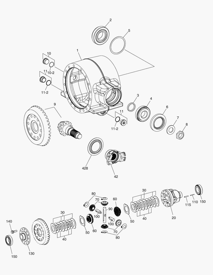 ДИФФЕРЕНЦИАЛ ВОДИЛА - ПЕРЕДНЯЯ ОСЬ