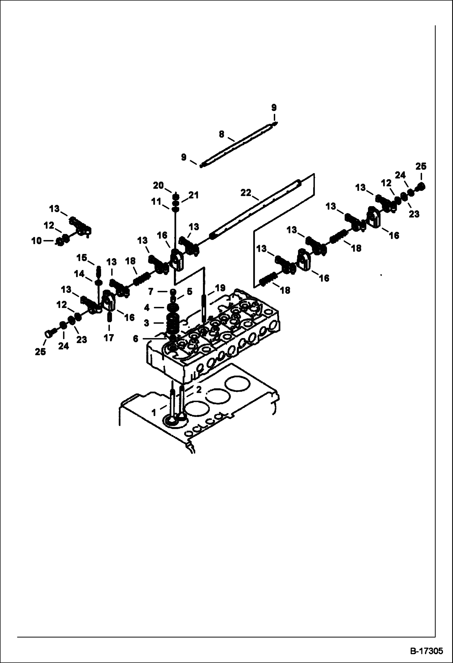ПЛЕЧО КОРОМЫСЛА КЛАПАНА (KUBOTA - V2203)