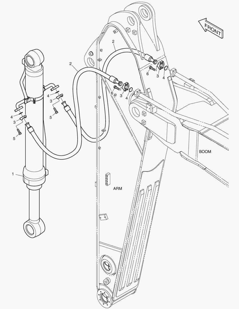 ГИДРОСИСТЕМА РУКОЯТИ - РУКОЯТЬ 2.95 м
