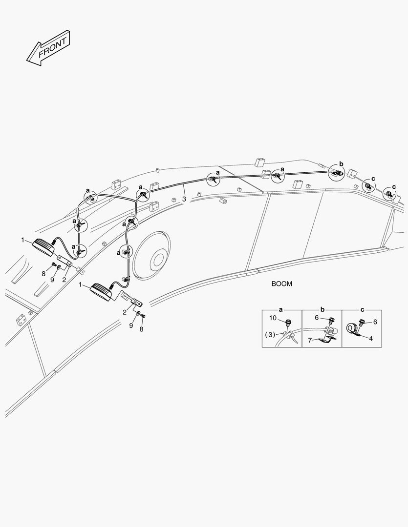 Схема 7330 ELECTRIC PARTS - WORKING LAMP(LED)