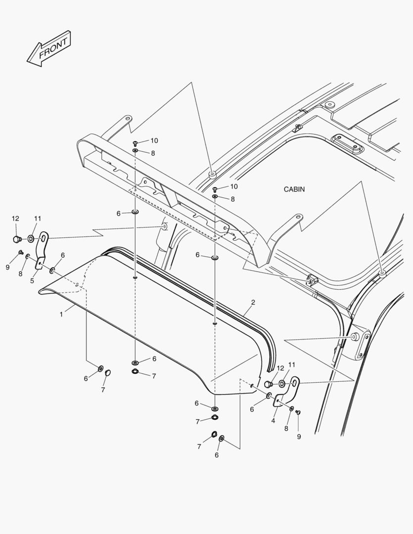 Спецтехника 6290 RAIN SHIELD & LAMP MOUNTING - главное фото