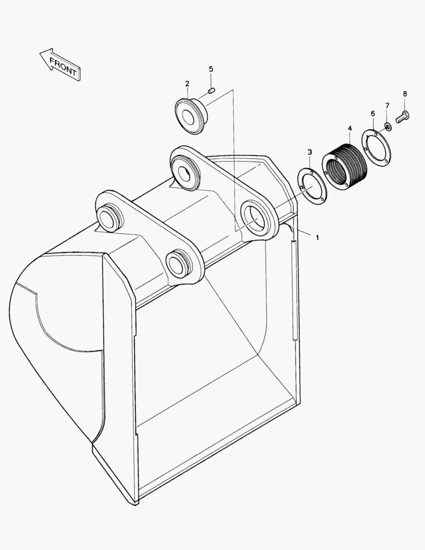 5180 BUCKET-1.6MВі-WITHOUT TOOTH