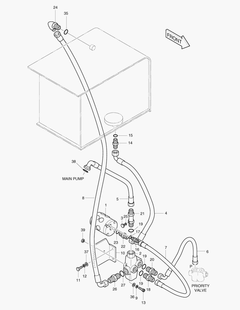 АВАРИЙНЫЙ РУЛЕВОЙ ТРУБОПРОВОД