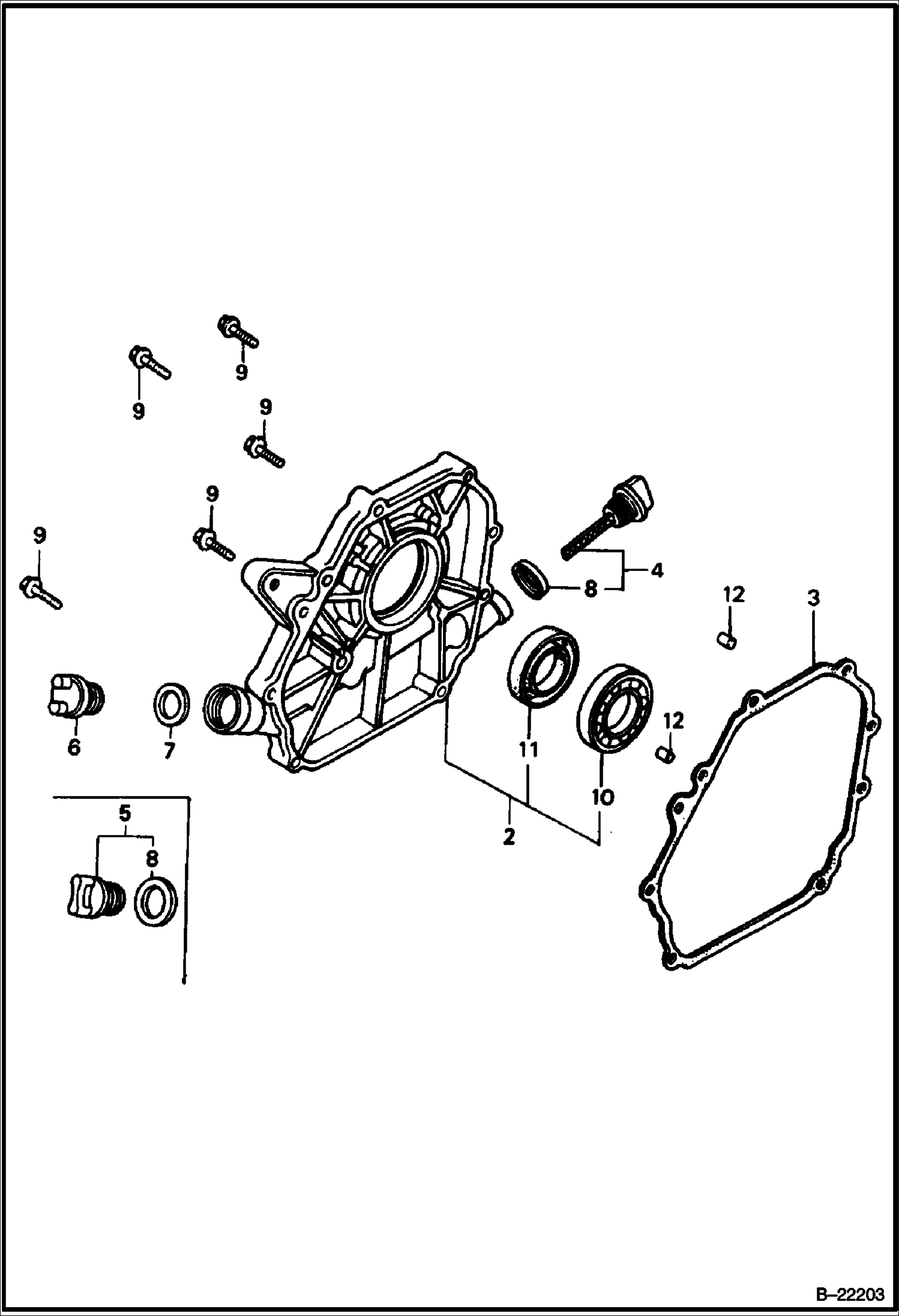 HONDA ДВИГАТЕЛЬ (КРЫШКА КРИВОШИПНОЙ КОРОБКИ) (СЕРИЙНЫЙ НОМЕР OB6041 И ВЫШЕ)
