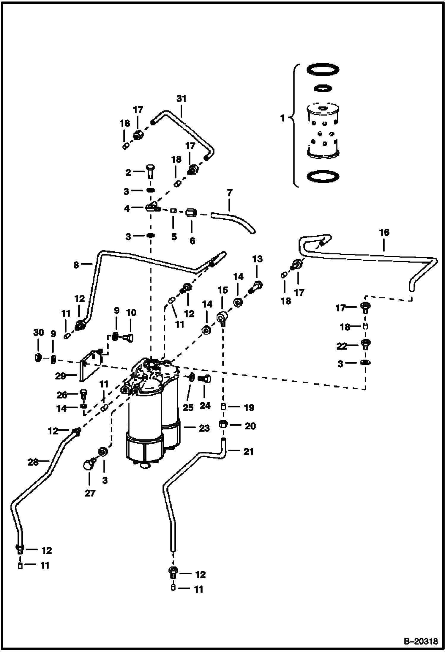 ДВОЙНОЙ ФИЛЬТР (ДВИГАТЕЛЬ СПЕЦИФИКАЦИИ LD 22557)