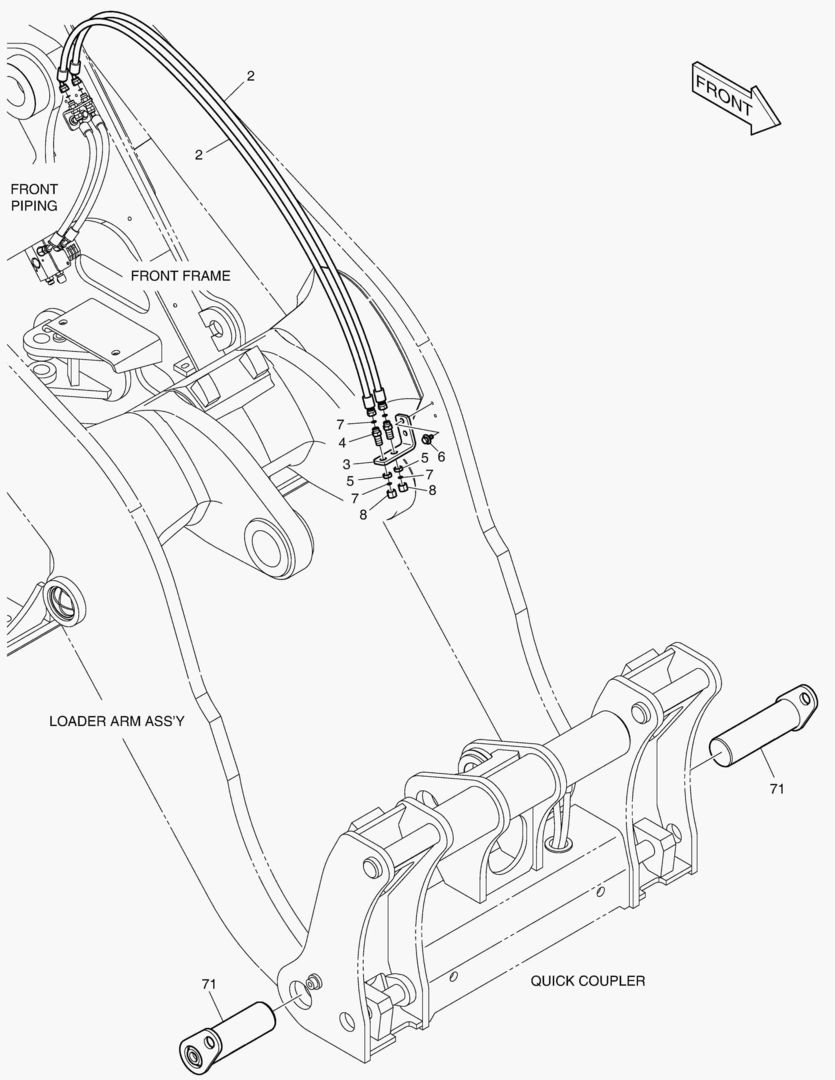 Спецтехника 5320 QUICK COUPLER PIPING [10001~10651] - главное фото