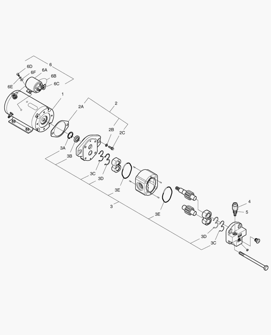 Спецтехника 3460 EMERGENCY STEERING PUMP [5001~5077]