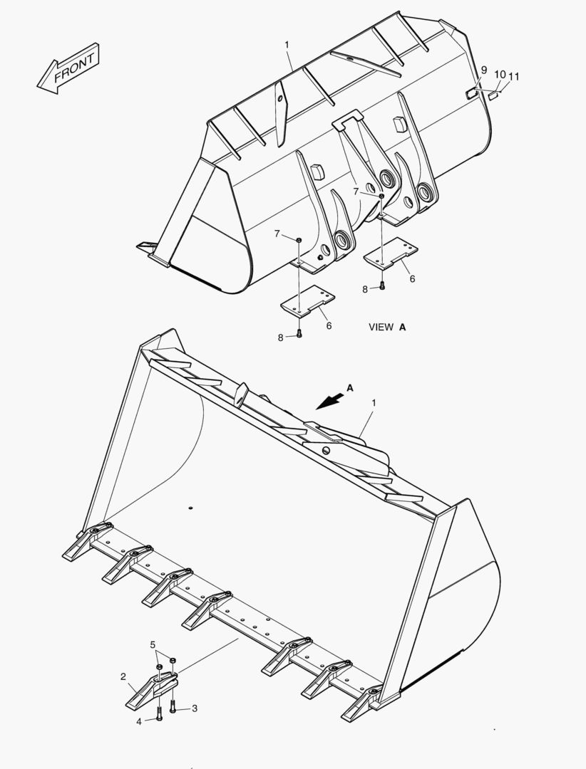5950 BUCKET - 5.4гЋҐ TOOTH