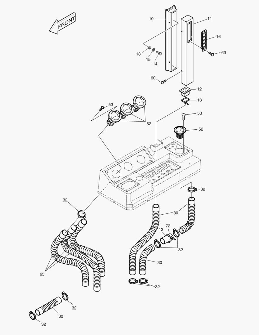 Схема 1360 COVER ASS`Y