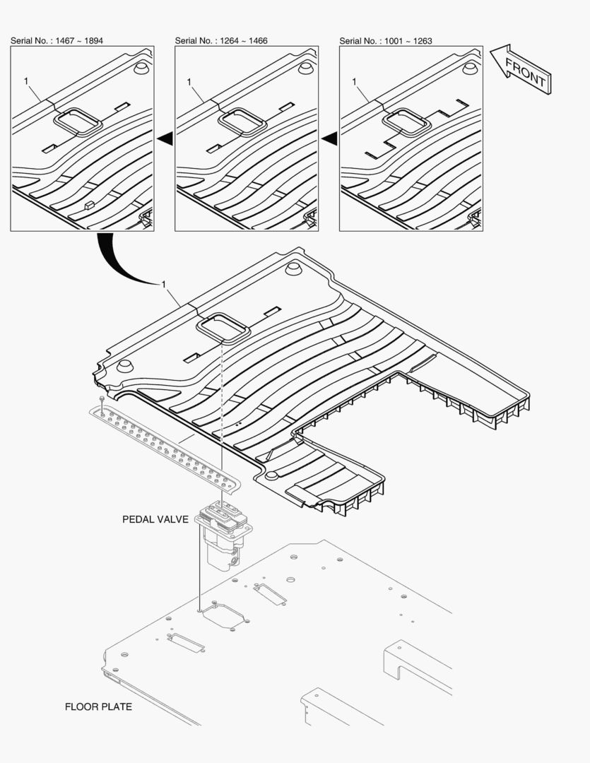 КОВРИК НА ПОЛУ КУЗОВА