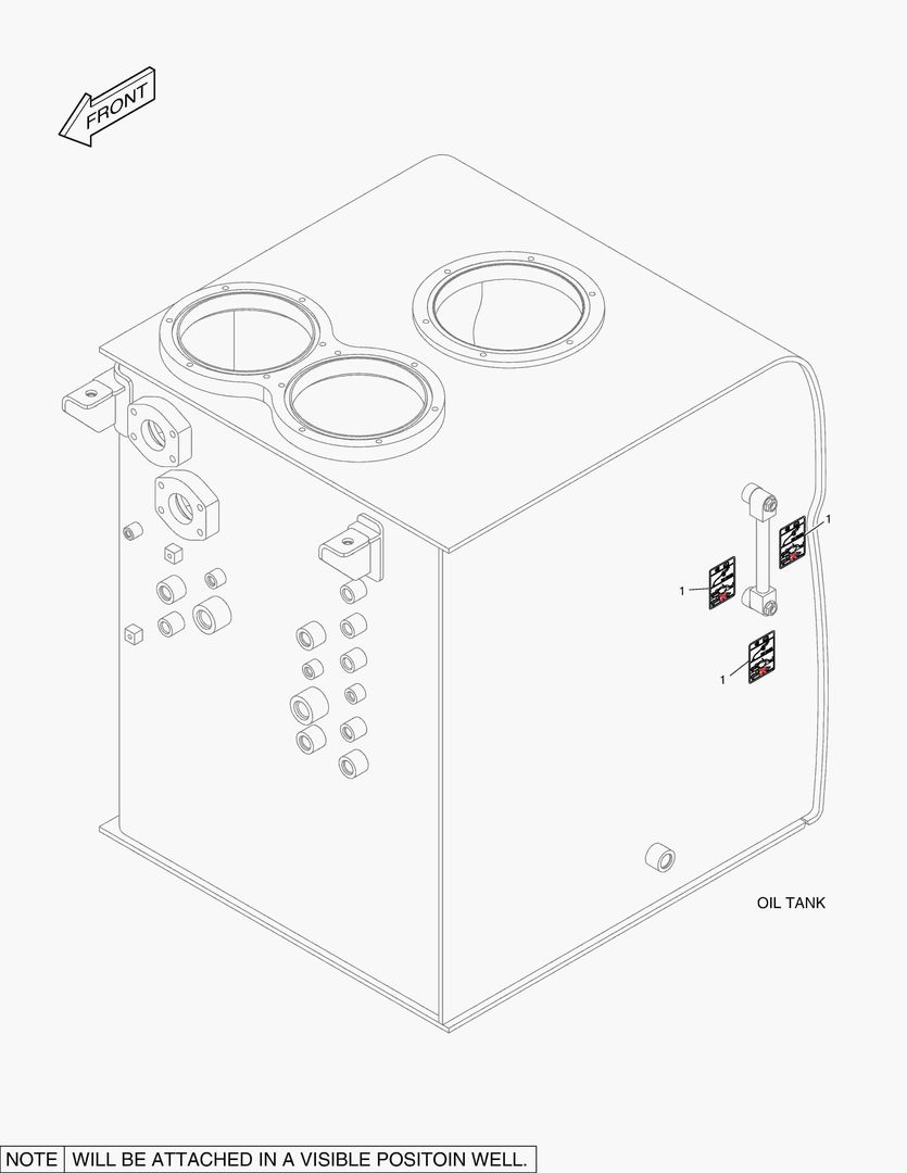 5250 DECAL - OIL CHECK (HIGH TEMPERATURE)
