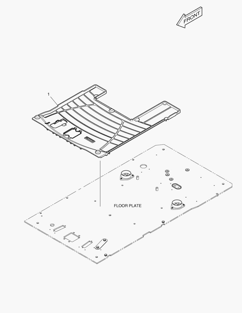 КОВРИК НА ПОЛУ КУЗОВА - 2 ПУТИ