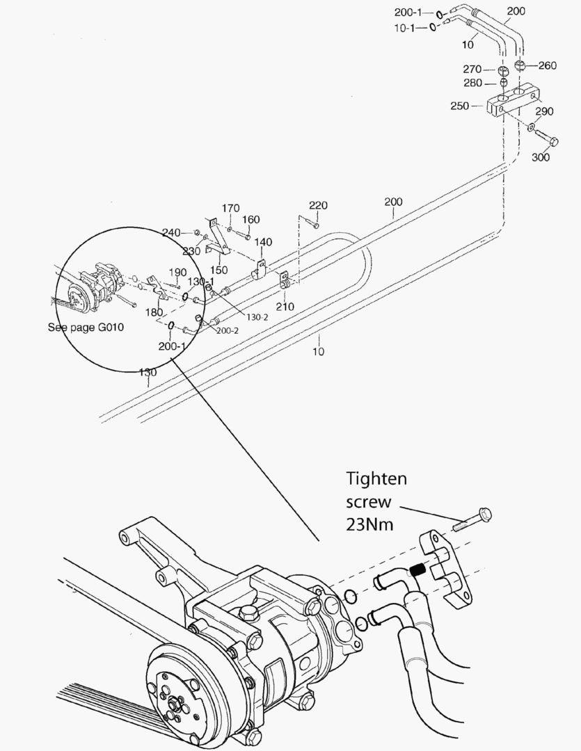 G380-4 AIR CONDITIONER; COMPRESSOR LINE