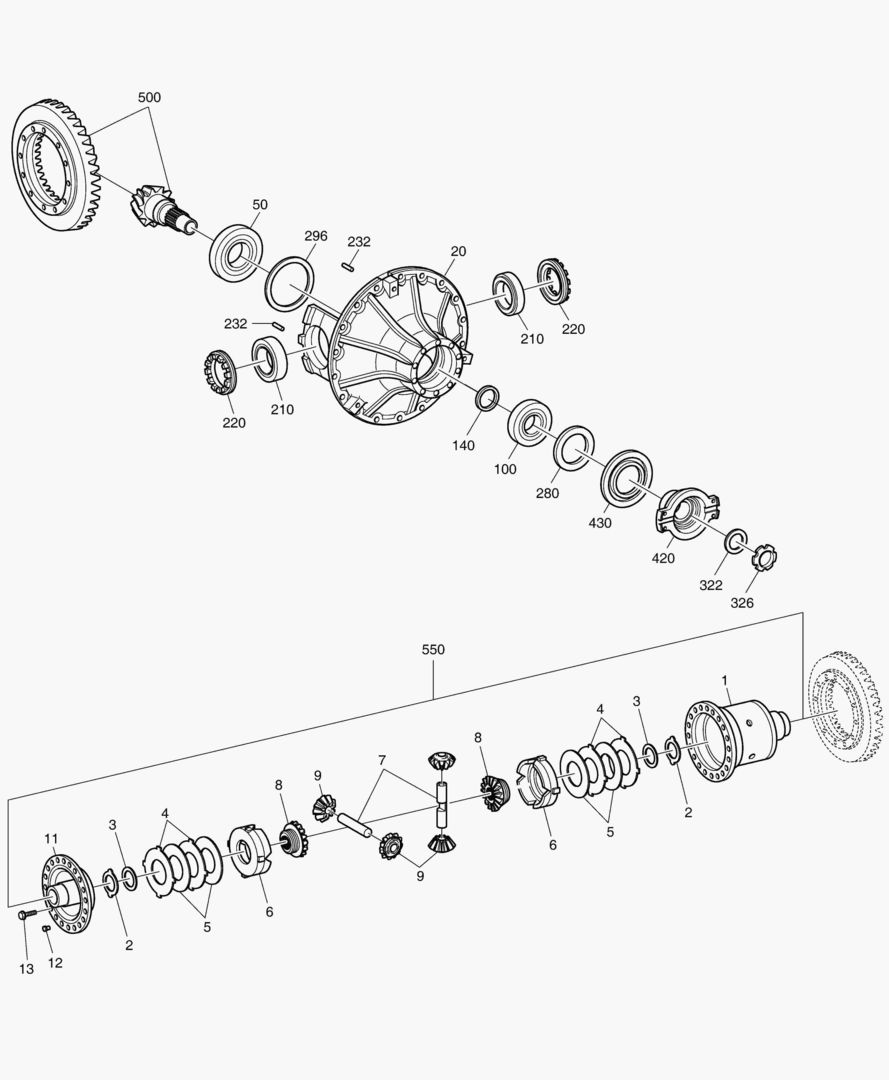Спецтехника 3360 DIFFERENTIAL CARRIER - REAR AXLE [3001~10381] - главное фото