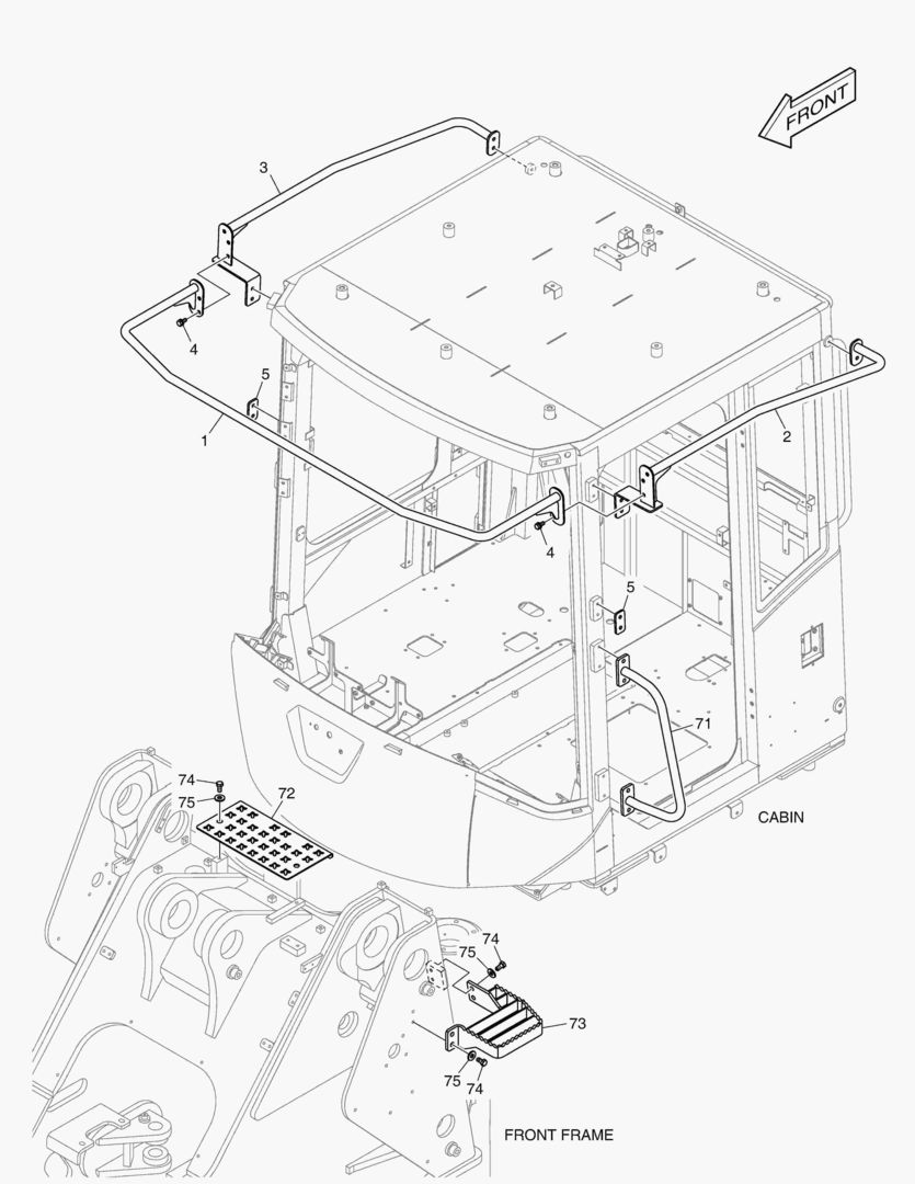 6100 HAND RAIL ASS`Y