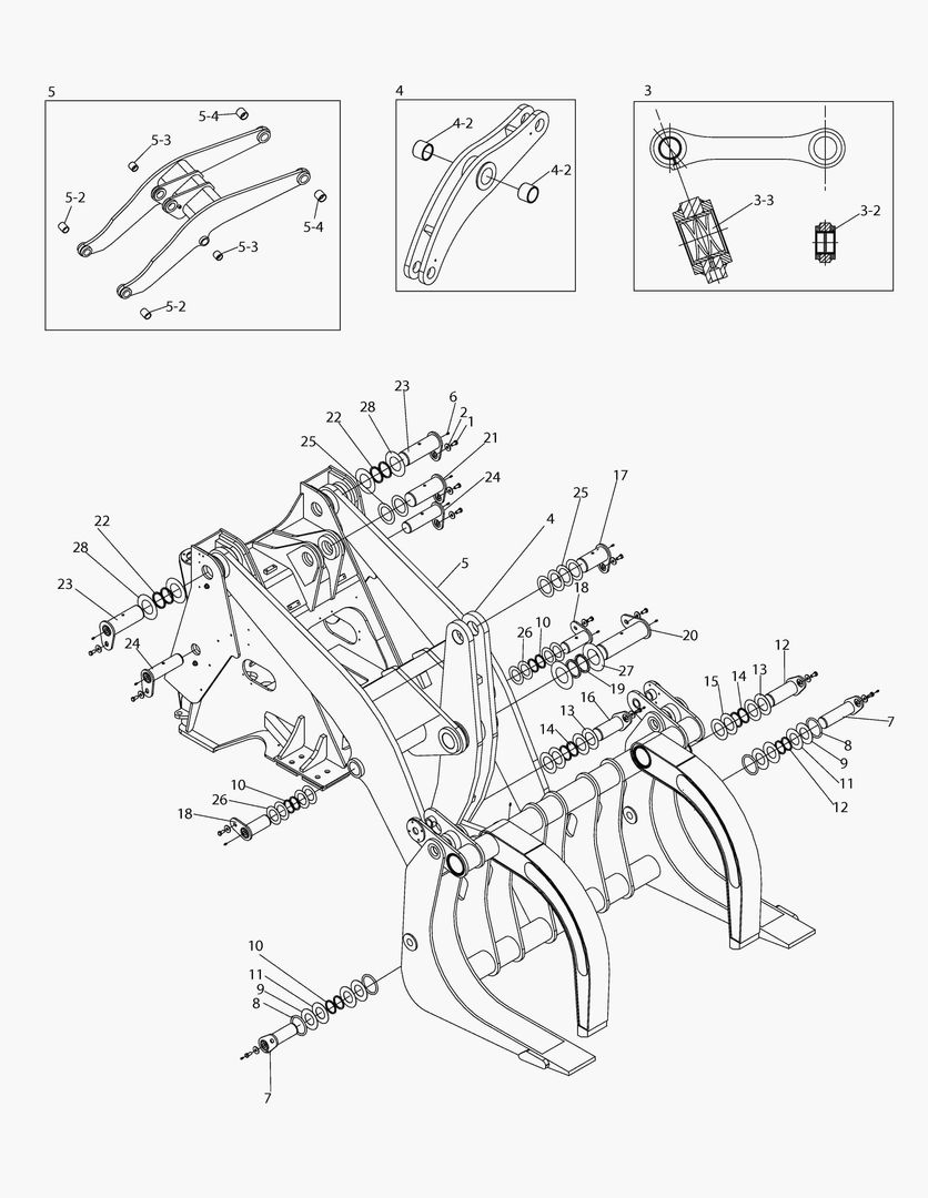 5137 FRONT ASS`Y-LOG FORKпј€LONG. ARM)