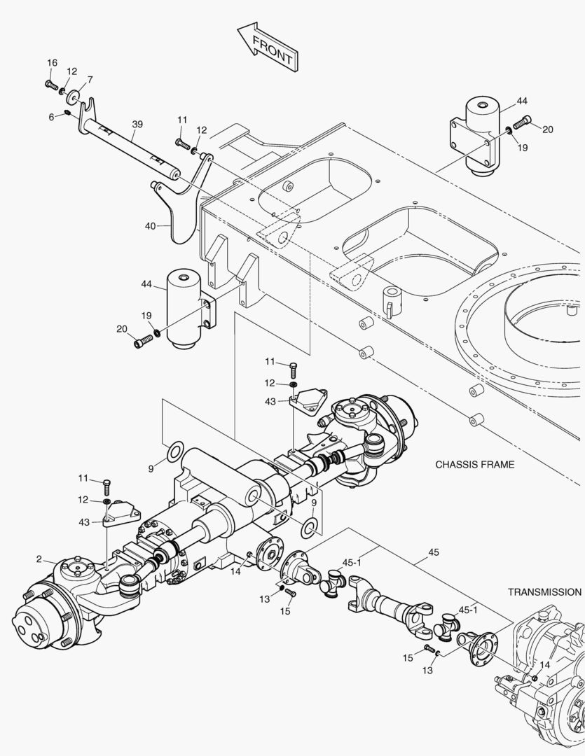 2130 POWER TRAIN - FRONT [5001~7111]