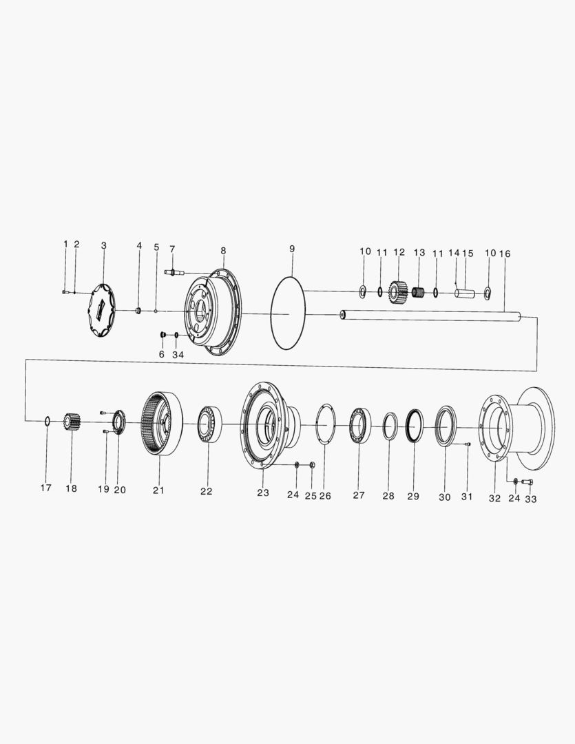 3320 AXLE ASS`Y - DRIVING AXLE ASS`Y(DISD)