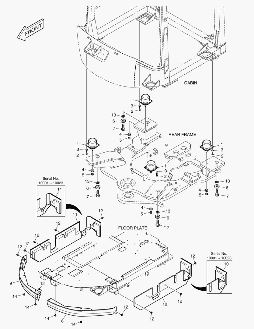 УСТАНОВКА КАБИНЫ