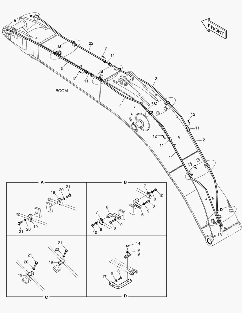 ГИДРОСИСТЕМА СТРЕЛЫ - ВРАЩАЮЩИЙСЯ