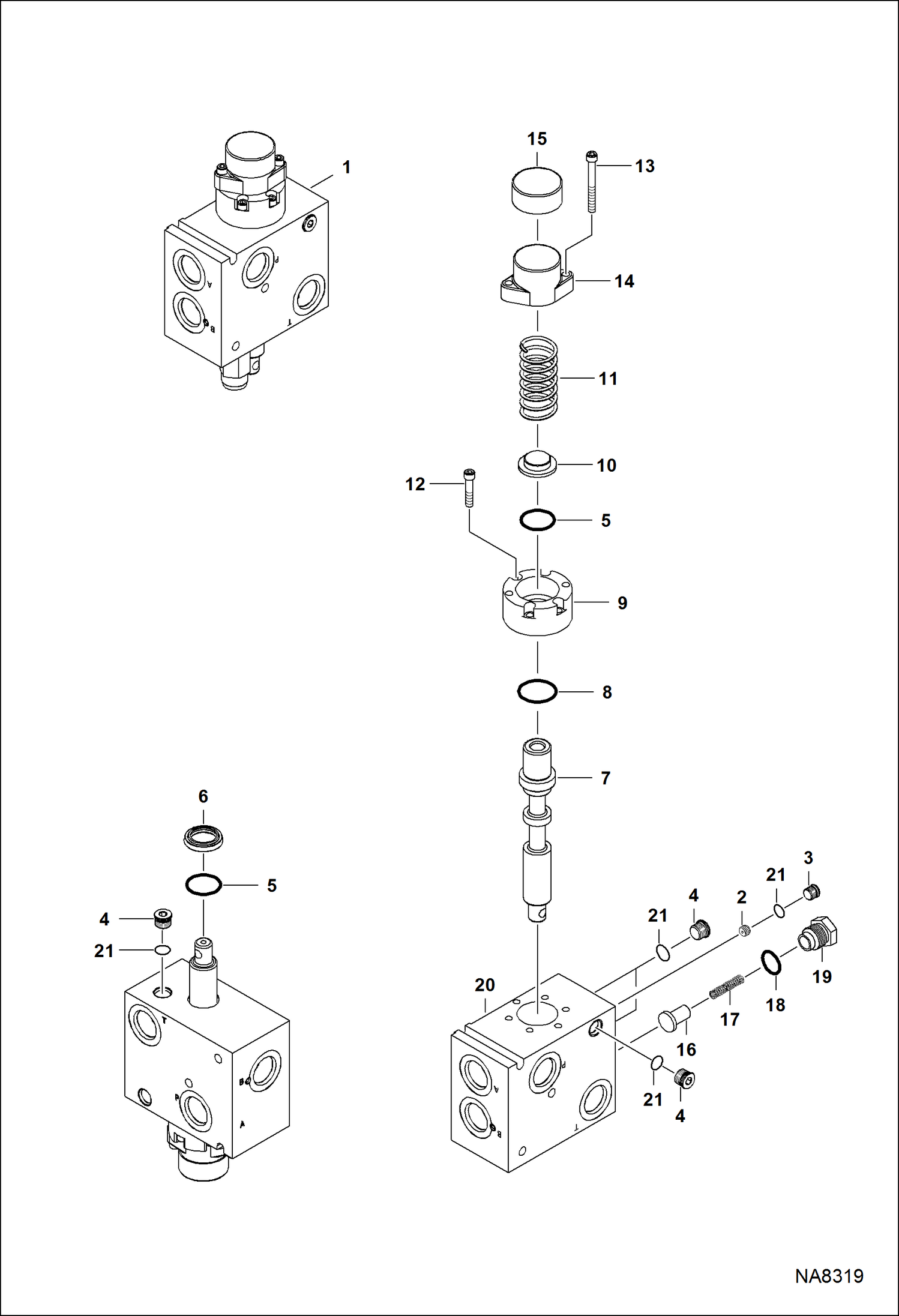 Спецтехника ФРЕЗА (КЛАПАН-ОТСЕКАТЕЛЬ) (66-- B376) (72-- B375) (80-- B377)