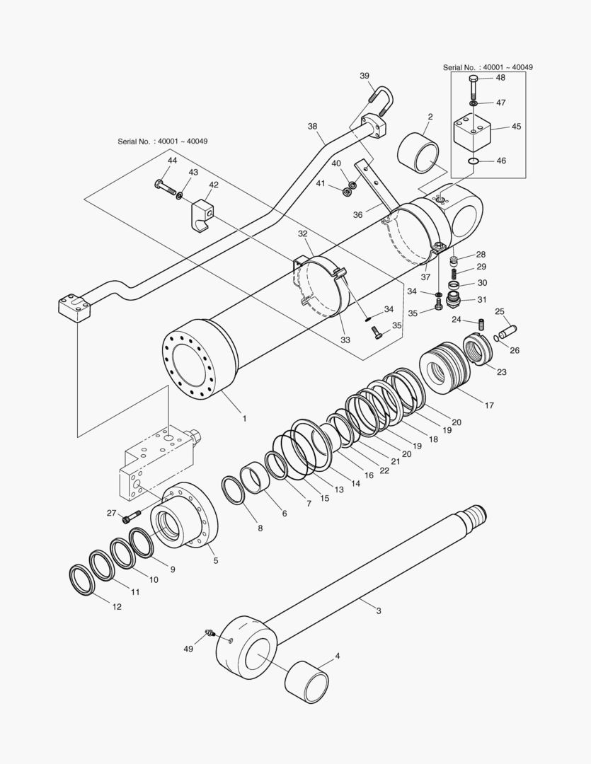 ЦИЛИНДР РУКОЯТИ - ГИДРОЗАМОК