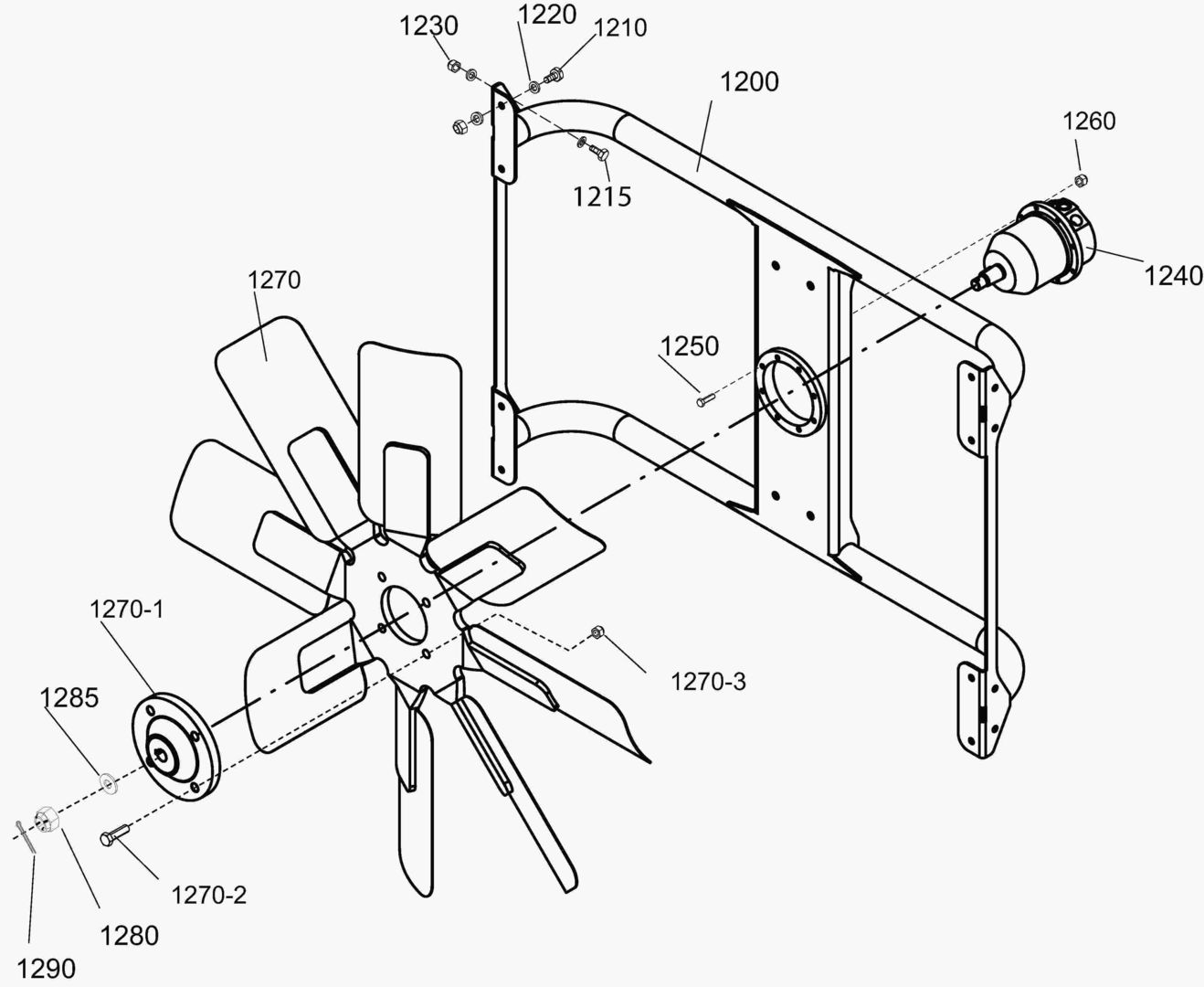 G040-10 FAN BEAM ASS`Y