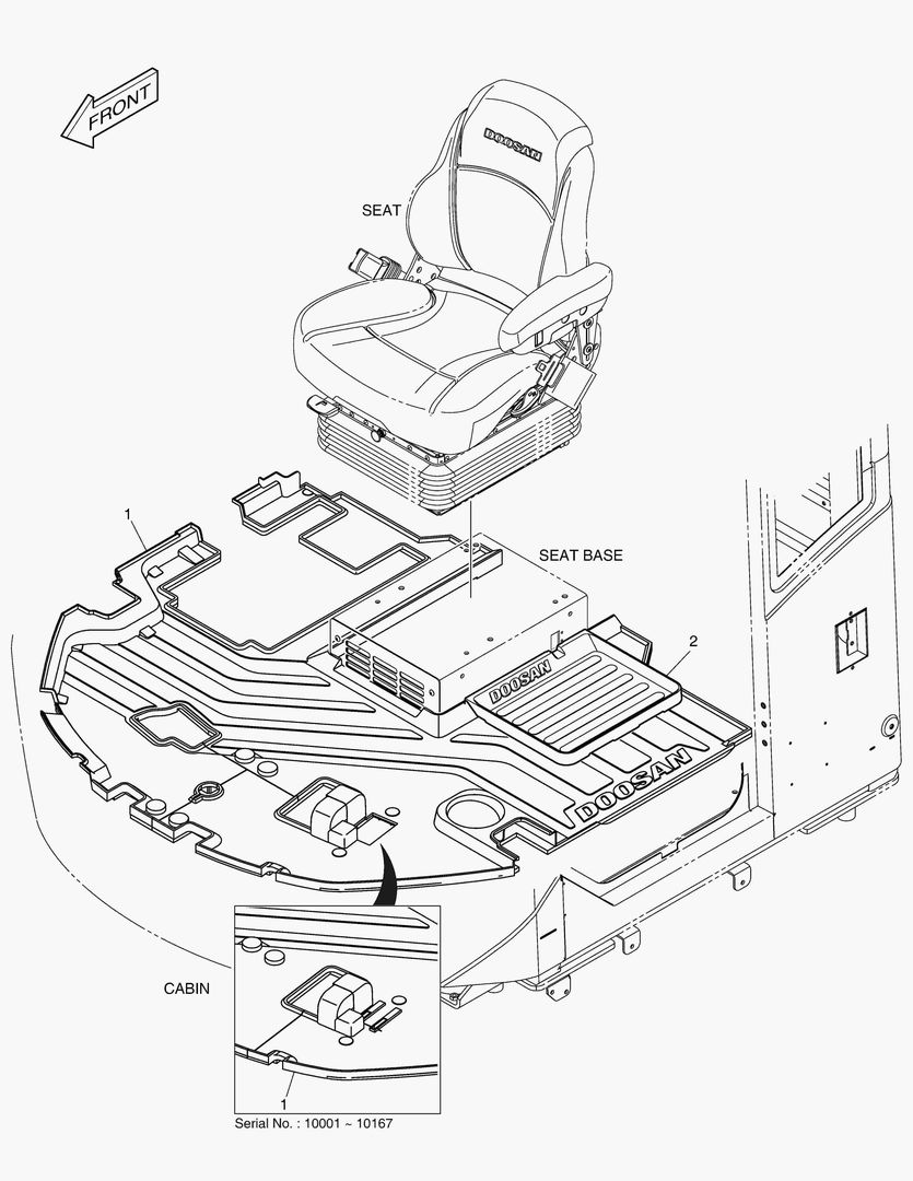КОВРИК НА ПОЛУ КУЗОВА
