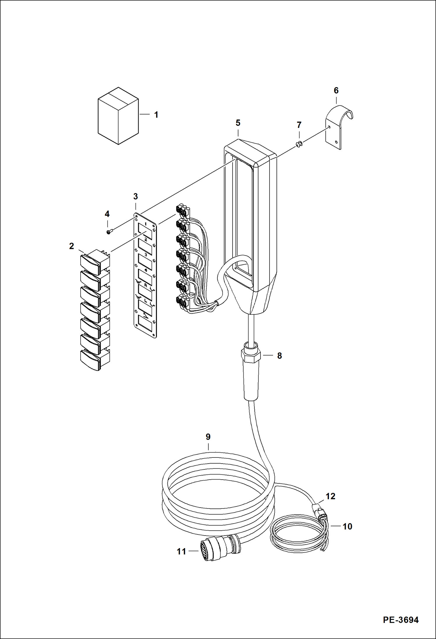 ПЕРЕСАДЧИК ДЕРЕВЬЕВ (ПОДВЕСНОЙ ПУЛЬТ УПРАВЛЕНИЯ) (4 ОТВАЛА)