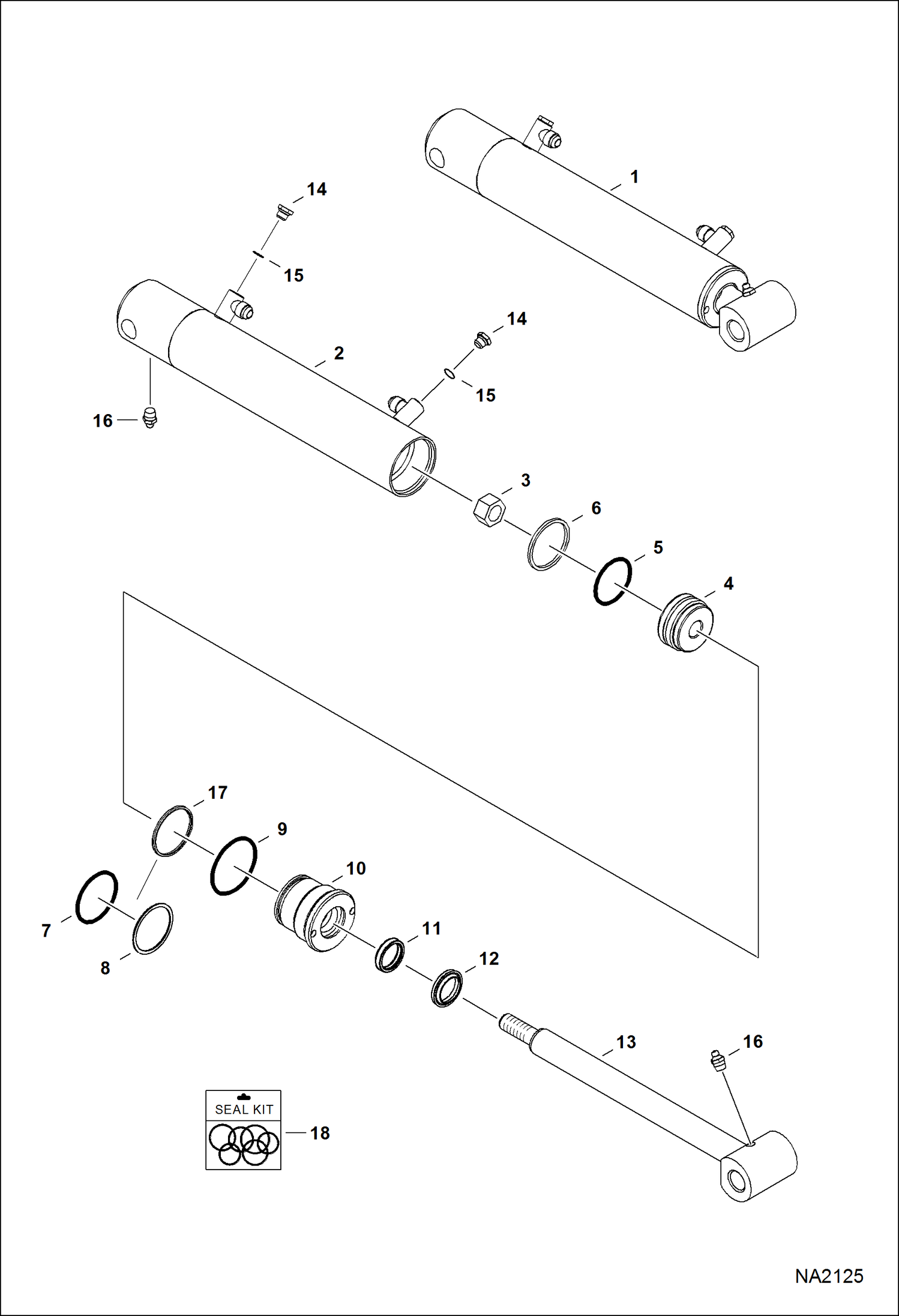 Схема ЦИЛИНДР НАКЛОНА