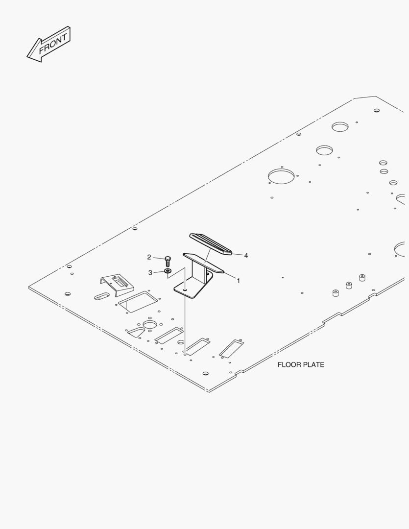ПОДСТАВКА ДЛЯ НОГ - ЛЕВОСТОРОННИЙ