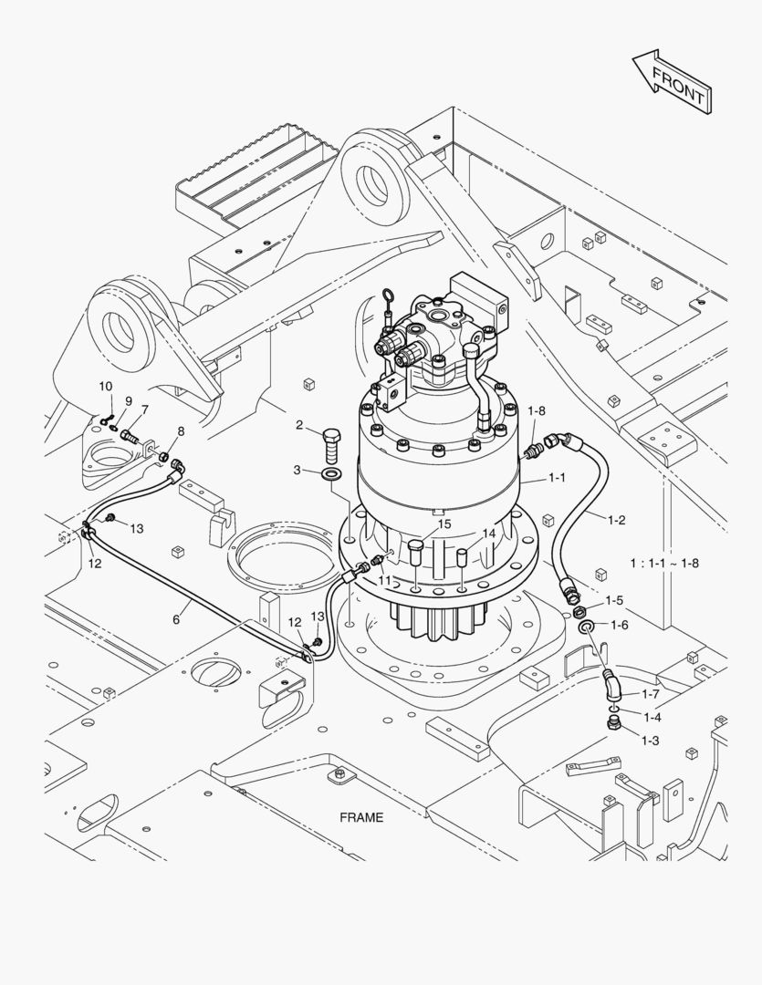 ГИДРОМОТОР ПОВОРОТА ПЛАТФОРМЫ