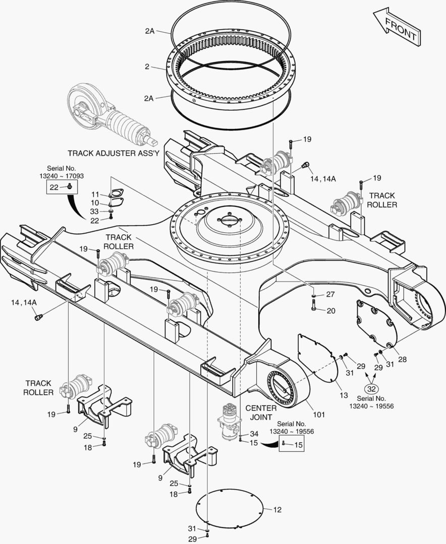 РАМА ГУСЕНИЦЫ