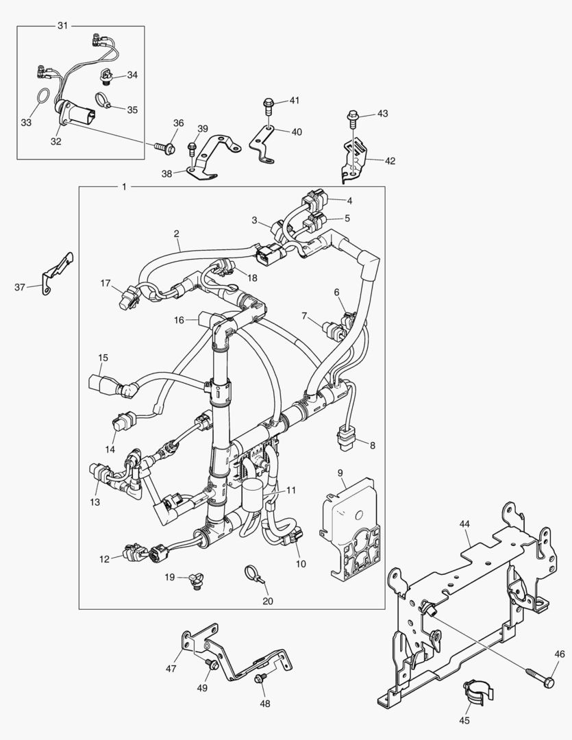 Спецтехника 057 WIRING HARNESS
