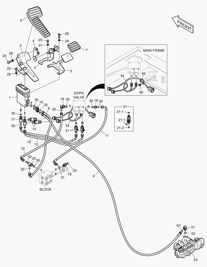 6200 PILOT PIPING - TWO WAY(WITH PEDAL)