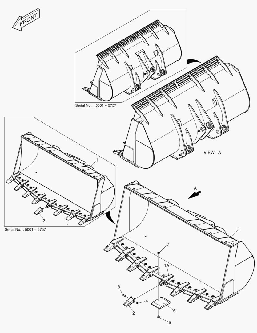5370 BUCKET 3.5гЋҐ - V TYPE