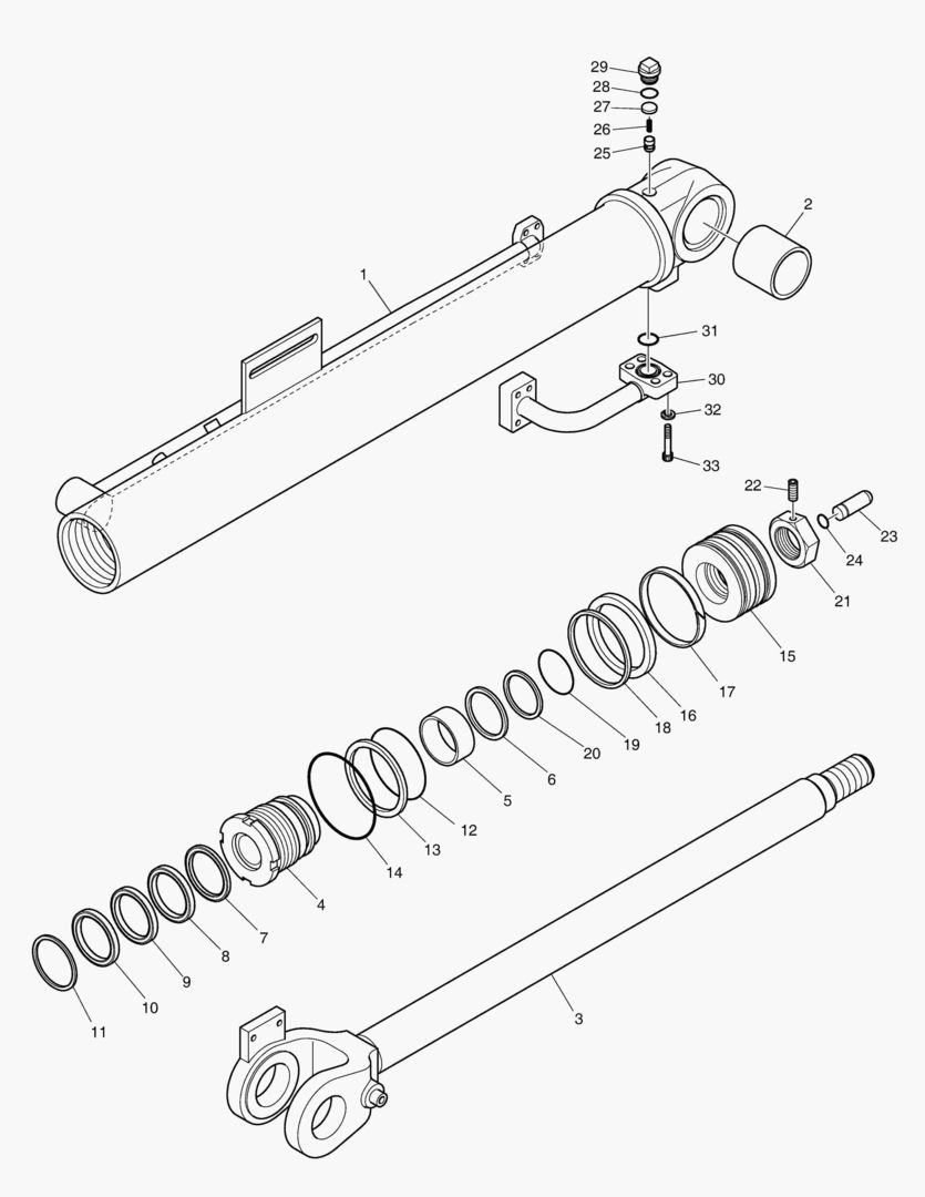 ЦИЛИНДР КОВША - ЛЕВОСТОРОННИЙ