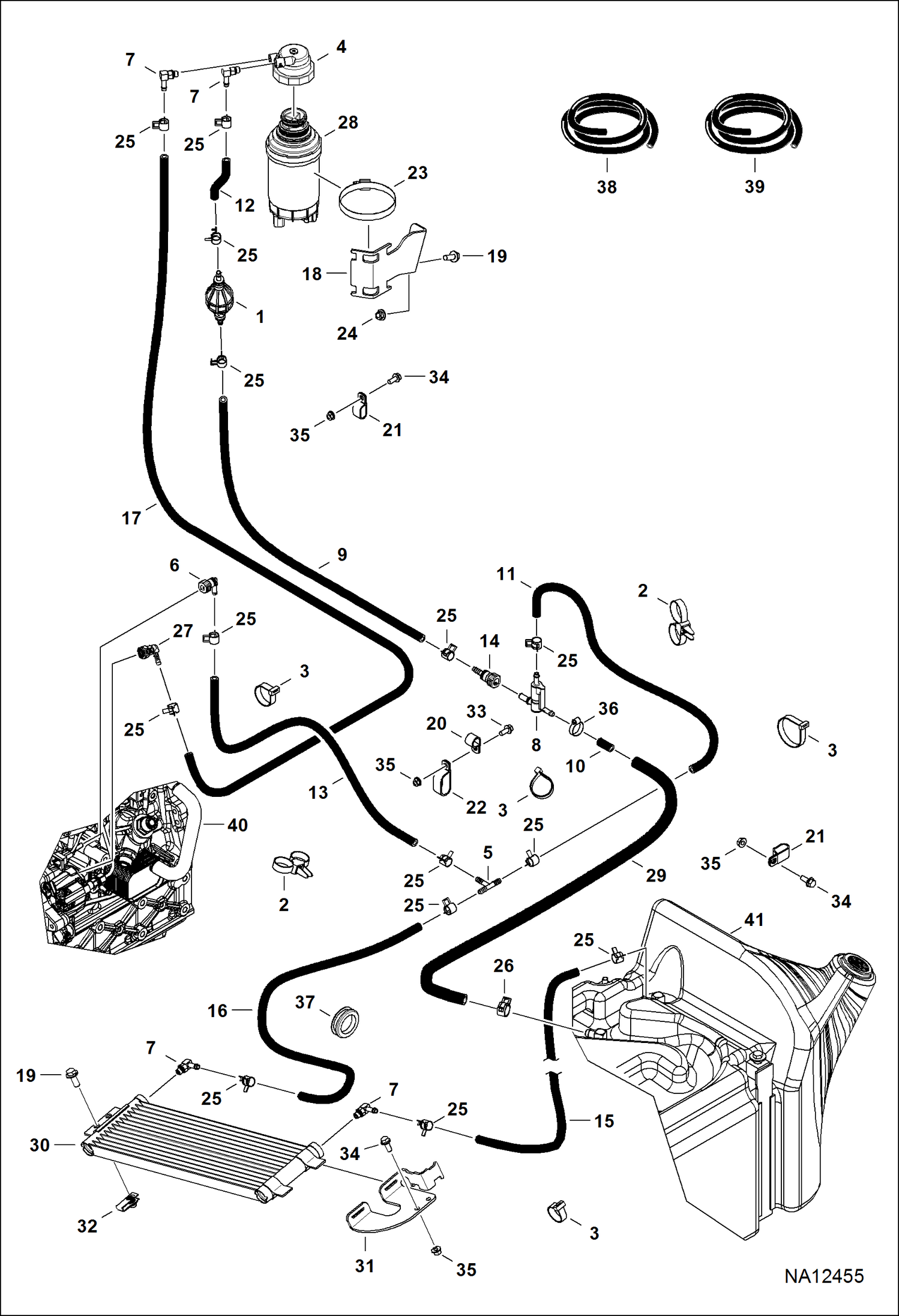 ДВИГАТЕЛЬ И КРЕПЕЖНЫЕ ДЕТАЛИ (СИСТЕМА ПОДАЧИ ТОПЛИВА)