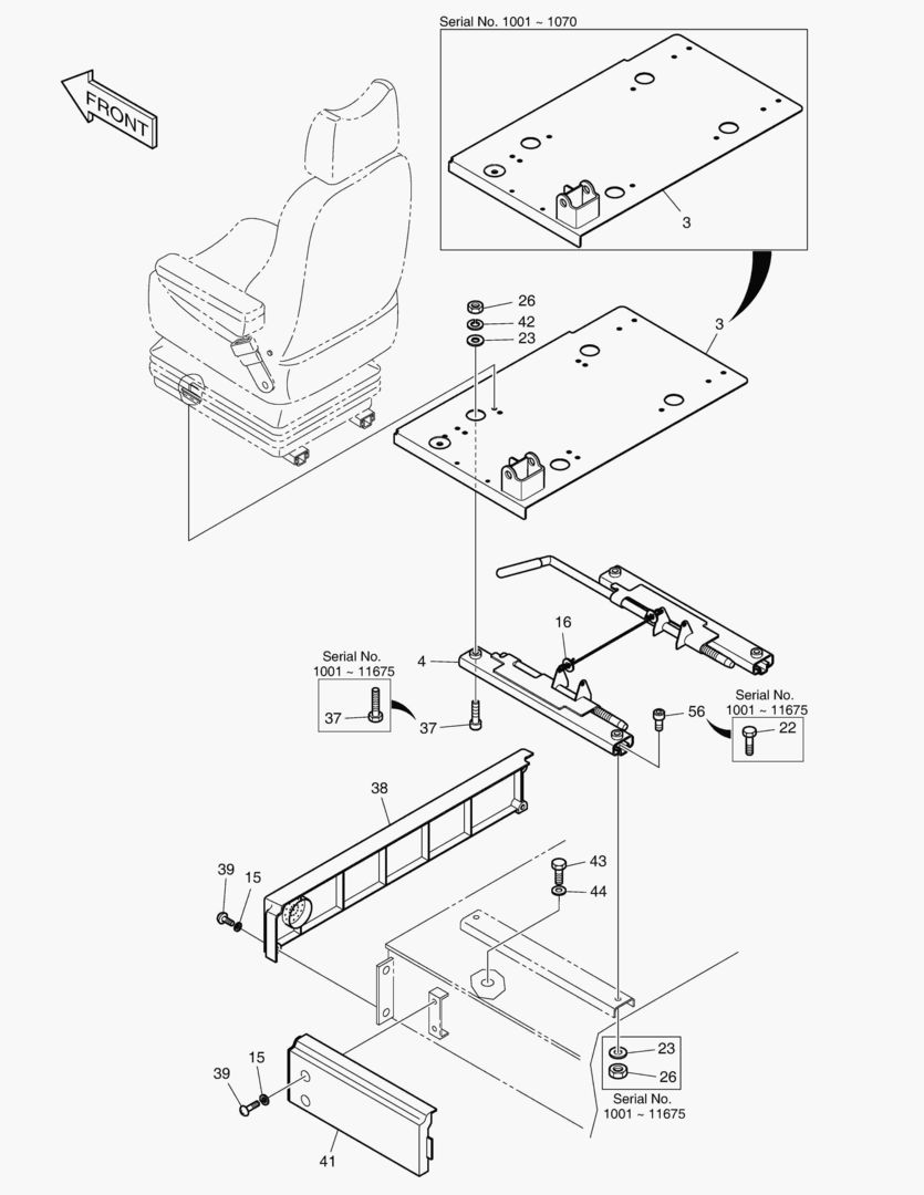 1410 SEAT & ELECTRIC BOX