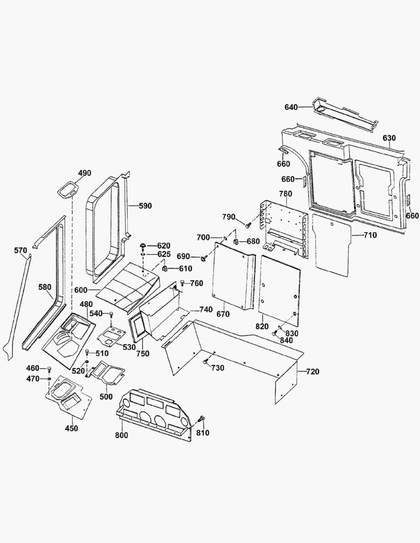 G350-6 PANELS IN CABIN