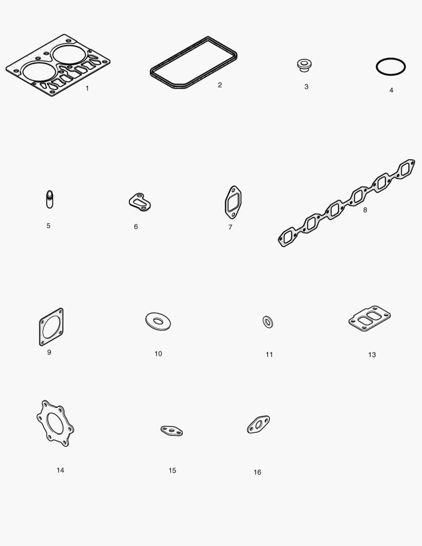 КОМПЛЕКТ ПРОКЛАДОК ДЛЯ КАПИТАЛЬНОГО РЕМОНТА-ВЕРХНИЙ