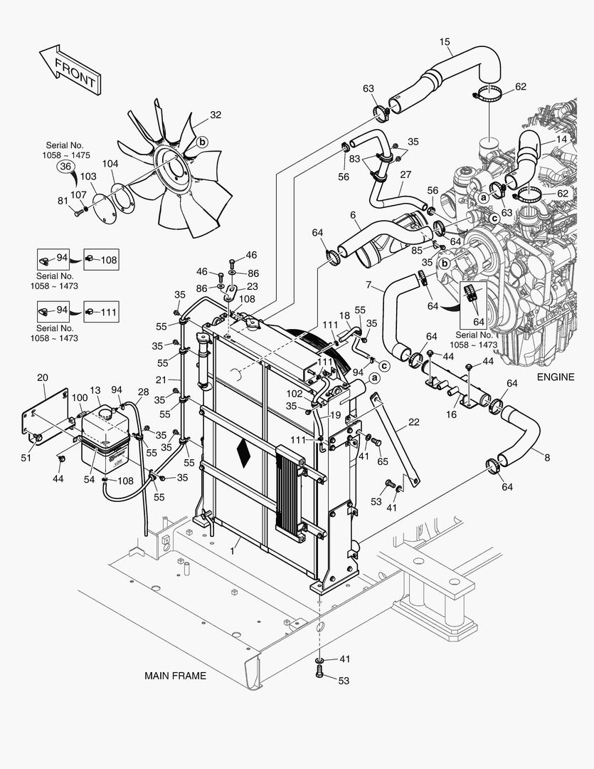 Схема ОПОРТНЫЙ УЗЕЛ РАДИАТОРА