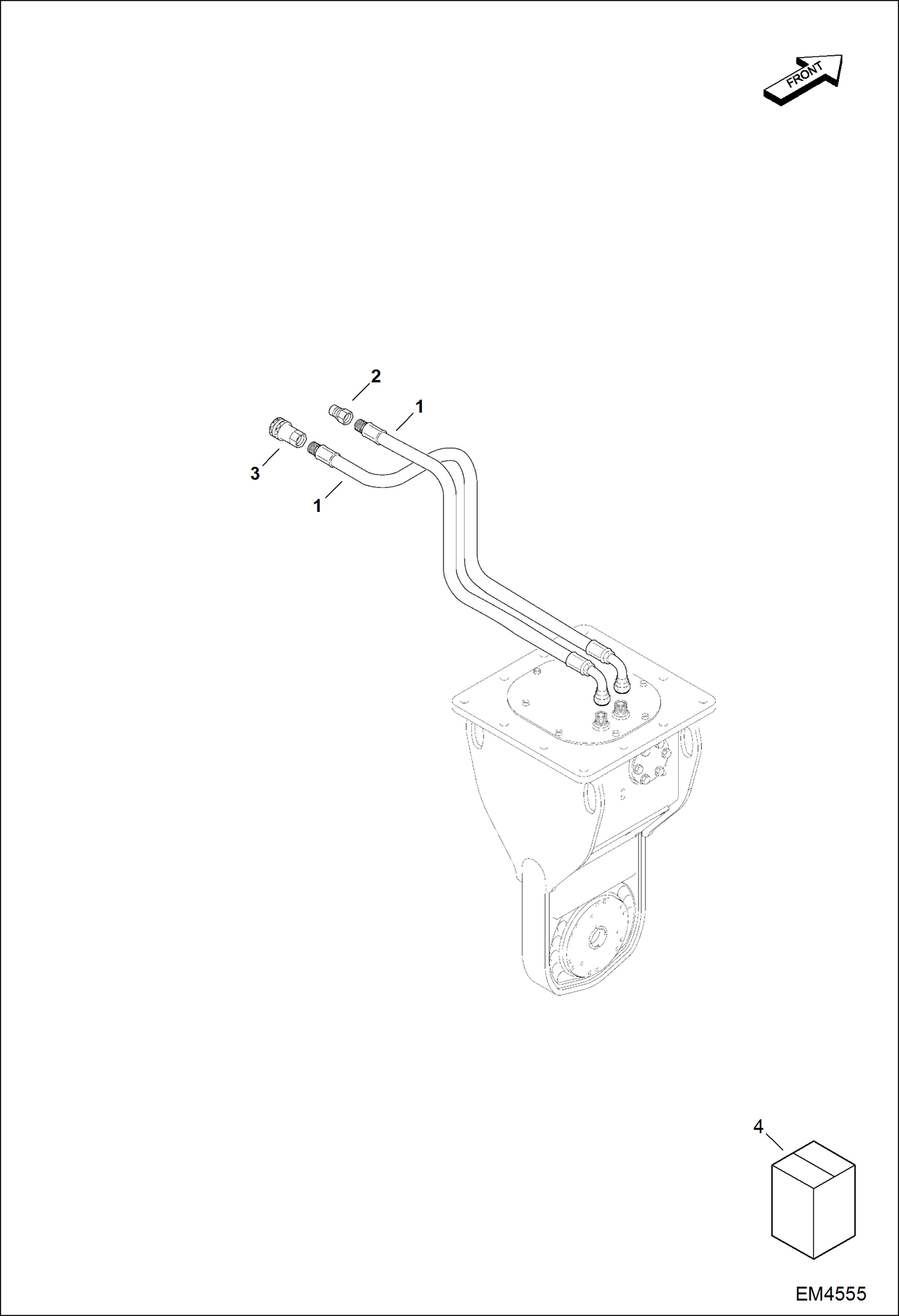 РОТОРНЫЕ ФРЕЗЫ (КОМПЛЕКТ ШЛАНГОВ) (СЕРИЙНЫЙ НОМЕР AS9V00101 И ВЫШЕ)